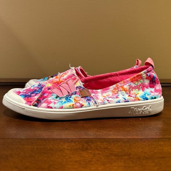 Blowfish Malibu Venus-K for Kids Slip-on Sneakers in Hot Pink Milky Way, SIze 5 - Picture 1 of 8